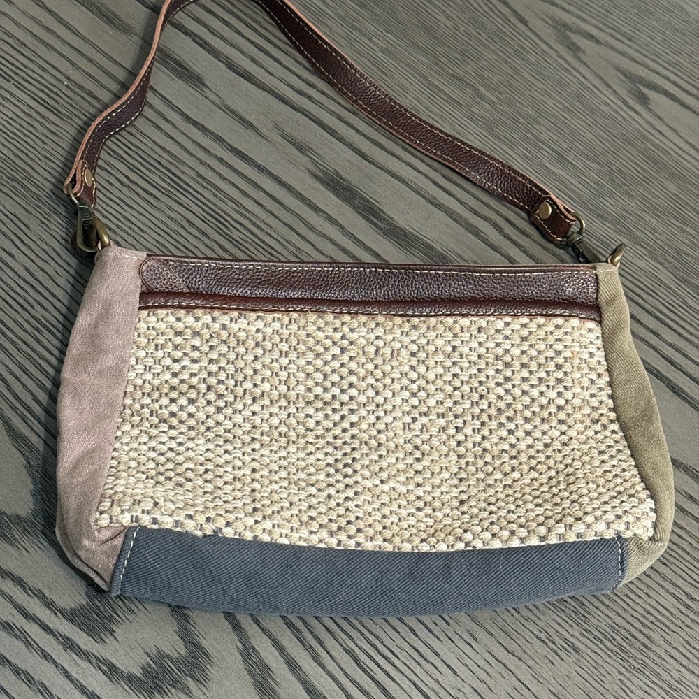 Myra Bag Brown and Cream Bohemian Shoulder Bag Pre-owned